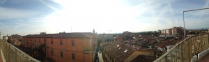 Panoramic view from my balcony of Forli 